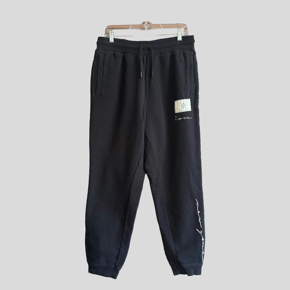 LAPOINTE X Jonboy Collab Unisex Sweatpants Joggers Embroidered Heart New York